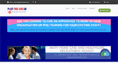Desktop Screenshot of postfreeadsuk.com